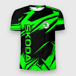 Футболка спортивная мужская Skoda - green uniform, цвет: 3D-принт