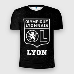 Футболка спортивная мужская Lyon sport на темном фоне, цвет: 3D-принт