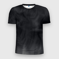 Футболка спортивная мужская Тёмный серый дымчатый, цвет: 3D-принт