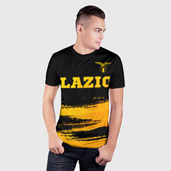 Футболка спортивная мужская Lazio - gold gradient посередине, цвет: 3D-принт — фото 2