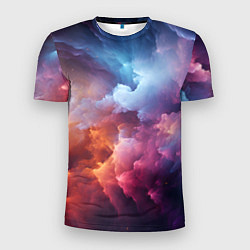 Мужская спорт-футболка Облачный космос