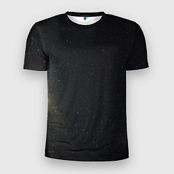 Мужская спорт-футболка Звездный космос темно-синий