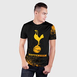 Футболка спортивная мужская Tottenham - gold gradient, цвет: 3D-принт — фото 2