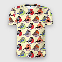 Мужская спорт-футболка Веселые птички