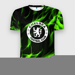 Футболка спортивная мужская Chelsea sport club fc fire, цвет: 3D-принт