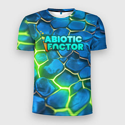 Футболка спортивная мужская Abiotic Factor logo bright neon, цвет: 3D-принт