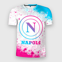 Футболка спортивная мужская Napoli neon gradient style, цвет: 3D-принт