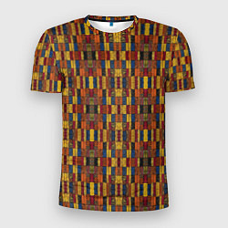 Мужская спорт-футболка Африканский геометрический узор-паттерн
