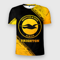 Футболка спортивная мужская Brighton - gold gradient, цвет: 3D-принт