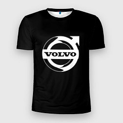 Футболка спортивная мужская Volvo white logo, цвет: 3D-принт