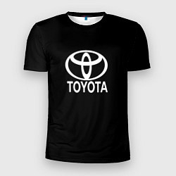 Мужская спорт-футболка Toyota white logo