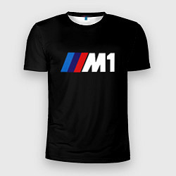 Мужская спорт-футболка BMW m1 logo