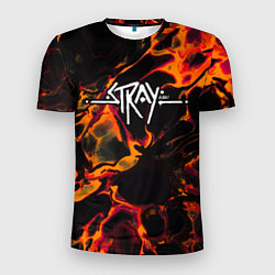 Футболка спортивная мужская Stray red lava, цвет: 3D-принт