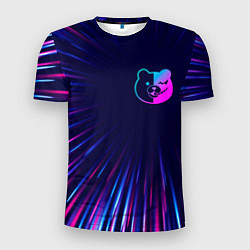 Футболка спортивная мужская Danganronpa neon blast lines, цвет: 3D-принт
