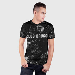 Футболка спортивная мужская Club Brugge black ice, цвет: 3D-принт — фото 2