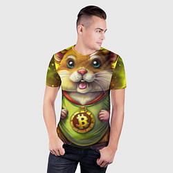 Футболка спортивная мужская Крипто-хомяк, цвет: 3D-принт — фото 2
