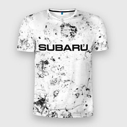 Футболка спортивная мужская Subaru dirty ice, цвет: 3D-принт