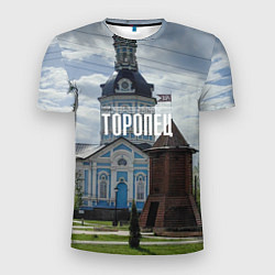 Футболка спортивная мужская Торопец Сторожевая башня, цвет: 3D-принт