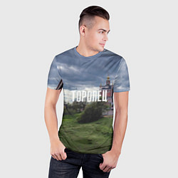 Футболка спортивная мужская Торопец Корсунско-Богородский собор, цвет: 3D-принт — фото 2