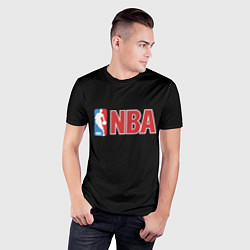 Футболка спортивная мужская NBA logo, цвет: 3D-принт — фото 2