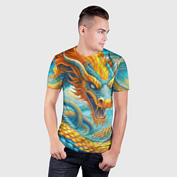 Футболка спортивная мужская Огромная змея, цвет: 3D-принт — фото 2