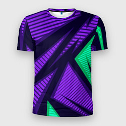 Мужская спорт-футболка Абстрактный узор с геометрической концепцией