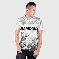 Футболка спортивная мужская Ramones white graphite, цвет: 3D-принт — фото 2