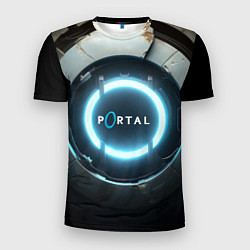 Футболка спортивная мужская Portal logo game, цвет: 3D-принт