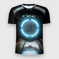 Футболка спортивная мужская Portal logo game, цвет: 3D-принт