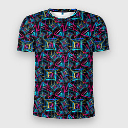 Мужская спорт-футболка Абстрактный орнамент с концепцией