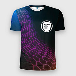 Мужская спорт-футболка Fiat neon hexagon