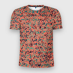 Мужская спорт-футболка Розово-бирюзовый абстрактный