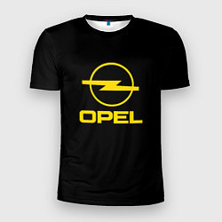 Футболка спортивная мужская Opel yellow, цвет: 3D-принт