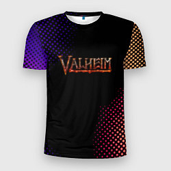 Мужская спорт-футболка Valheim logo pattern