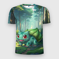 Футболка спортивная мужская Bulbasaur pokemon, цвет: 3D-принт