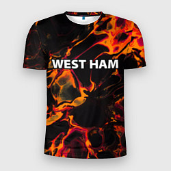 Футболка спортивная мужская West Ham red lava, цвет: 3D-принт