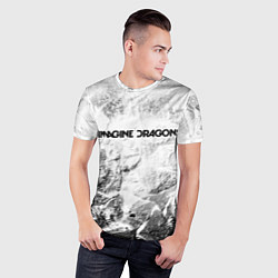 Футболка спортивная мужская Imagine Dragons white graphite, цвет: 3D-принт — фото 2