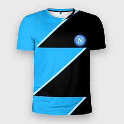 Мужская спорт-футболка Napoli fc geometry blue