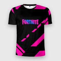 Мужская спорт-футболка Fortnite geometry pink