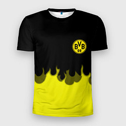 Футболка спортивная мужская Borussia fire fc, цвет: 3D-принт