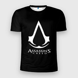 Мужская спорт-футболка Assassins Creed logo game