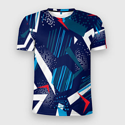 Мужская спорт-футболка Абстрактный фон с пятнистым узором