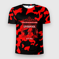 Мужская спорт-футболка Liverpool камуфляжный стиль