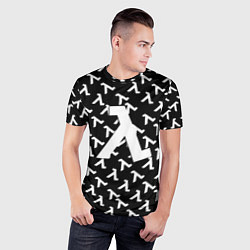 Футболка спортивная мужская Half liife logo pattern, цвет: 3D-принт — фото 2