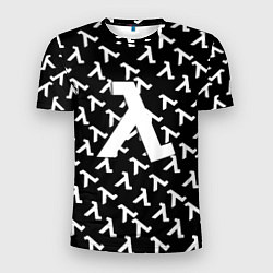 Мужская спорт-футболка Half liife logo pattern