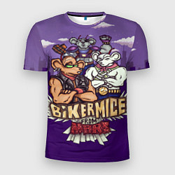 Футболка спортивная мужская Мыши-рокеры с Марса, цвет: 3D-принт