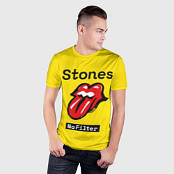Футболка спортивная мужская Stones no filter, цвет: 3D-принт — фото 2