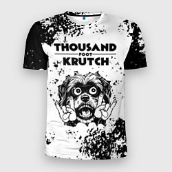 Футболка спортивная мужская Thousand Foot Krutch - рок пес, цвет: 3D-принт