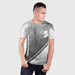 Футболка спортивная мужская Danganronpa - grey gradient вертикально, цвет: 3D-принт — фото 2