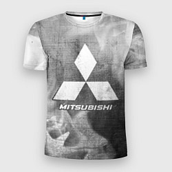 Футболка спортивная мужская Mitsubishi - grey gradient, цвет: 3D-принт